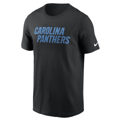 Carolina Panthers Primetime Wordmark Essential Men s Nike NFL T Shirt. Nike